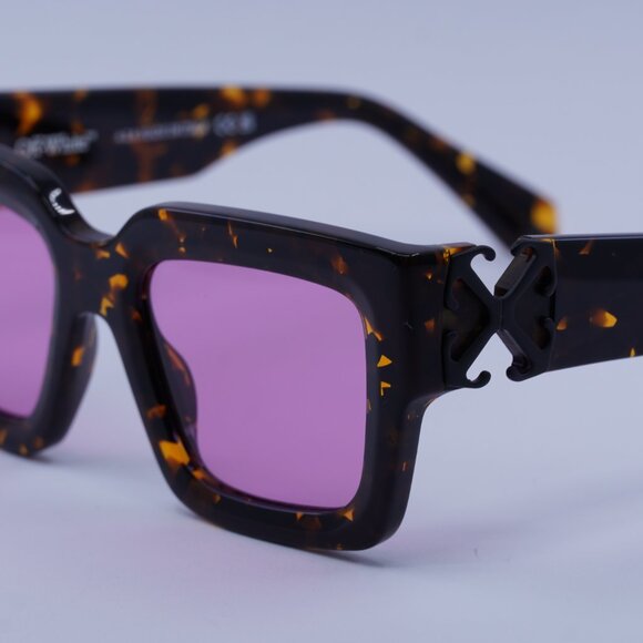 Off-White OERI14D MYSTIC 6030 Sunglasses Havana Square Frame, Pink Lenses - Picture 4 of 10